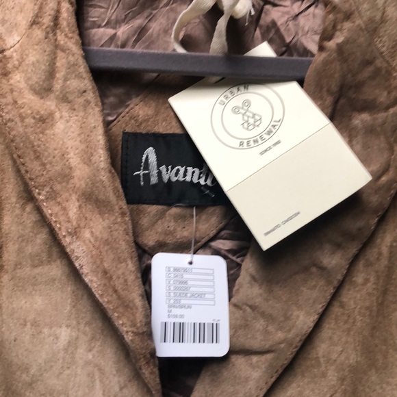 Urban Outfitters Urban Renewal Vintage Suede Jacket NWT Size Medium - Picture 3 of 11